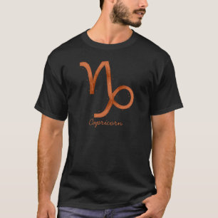 Capricorn Mens Shirt- Black T-Shirt