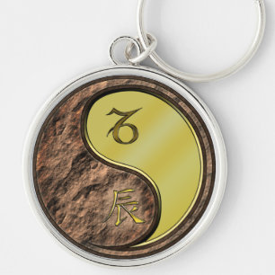 Capricorn & Metal Dragon Keychain