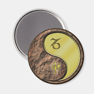 Capricorn & Metal Monkey Magnet