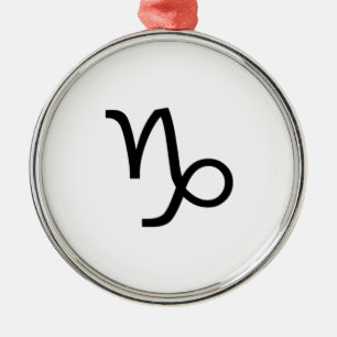 Capricorn Metal Ornament
