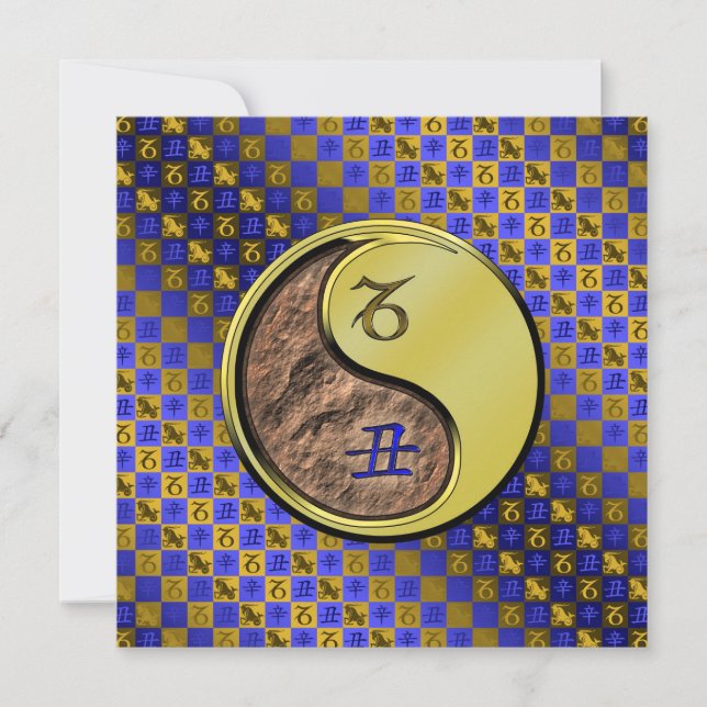 Capricorn & Metal Ox Card (Front)