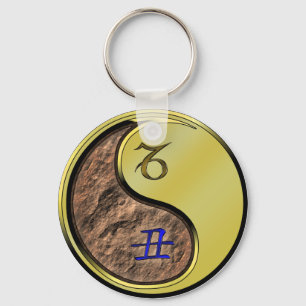 Capricorn & Metal Ox Keychain