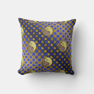 Capricorn & Metal Ox Throw Pillow