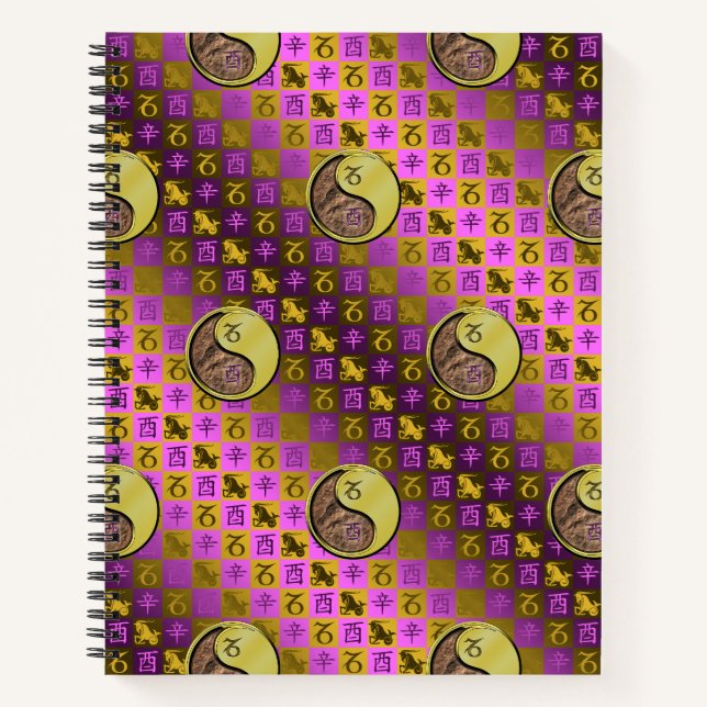 Capricorn & Metal Rooster Notebook (Front)
