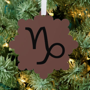 Capricorn Ornament Card