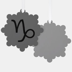 Capricorn Ornament Card