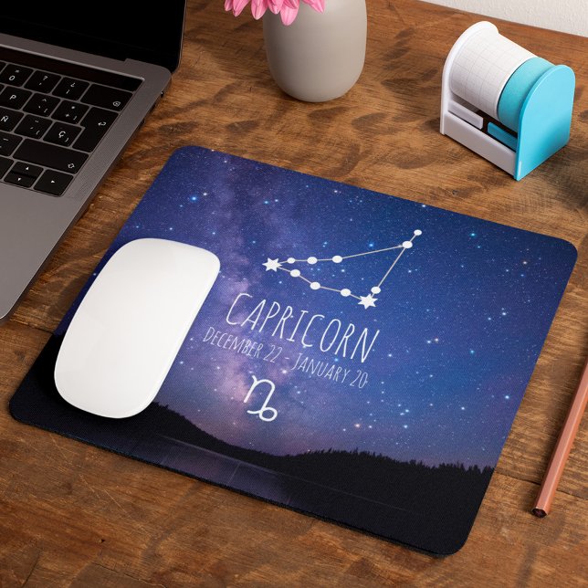 Capricorn | Personalized Zodiac Constellation Mouse Pad (Creator Uploaded)