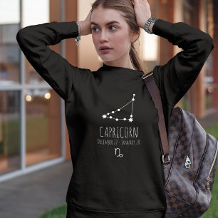 Capricorn Personalized Zodiac Constellation Sweatshirt