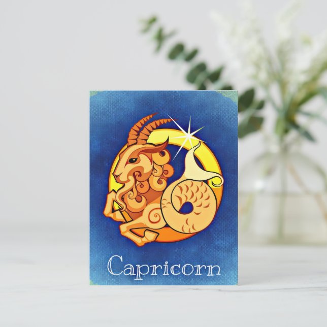 Capricorn Postcard (Standing Front)