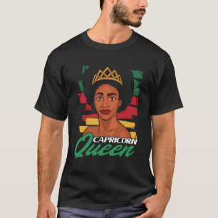 Capricorn Queen Astrology Constellation Birth Sign T-Shirt