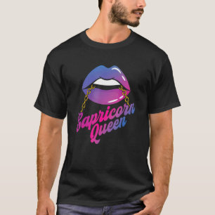 Capricorn Queen  Zodiac Sign Birthday Astrology T-Shirt