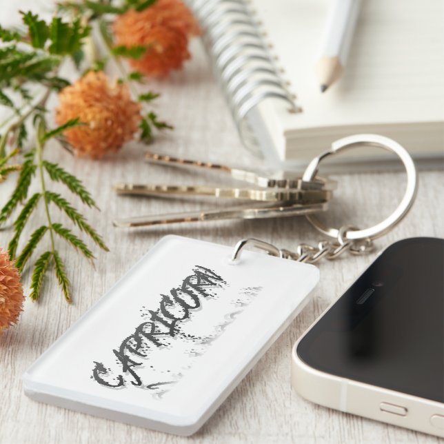 Capricorn Reflection Keychain (Front Right)