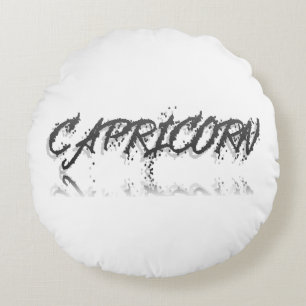 Capricorn Reflection Round Pillow