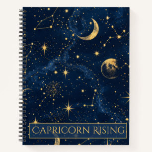 Capricorn Rising Celestial Astrology Notebook