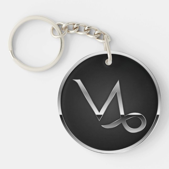 Capricorn Sign Keychain (Front)