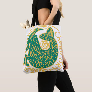 Capricorn Sign of the Zodiac on a Tote Bag