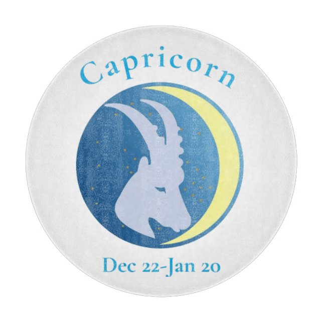 Capricorn Sign Thunder_Cove Cutting Board (Front)