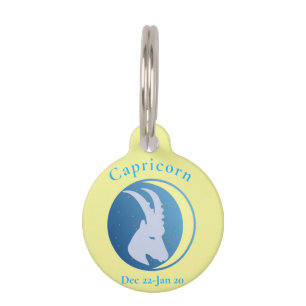 Capricorn Sign Thunder_Cove Pet Tag