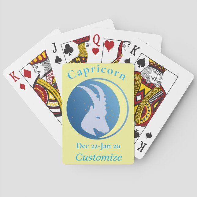 Capricorn Sign Thunder_Cove Playing Cards (Back)