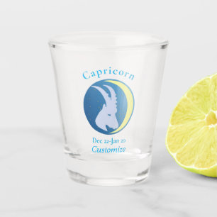 Capricorn Sign Thunder_Cove Shot Glass