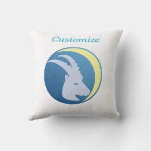 Capricorn Sign Thunder_Cove Throw Pillow