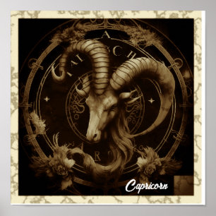 Capricorn Sign Wall Art 