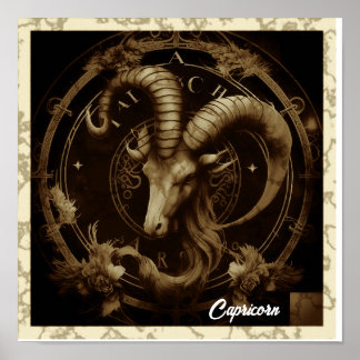 Capricorn Sign Wall Art 
