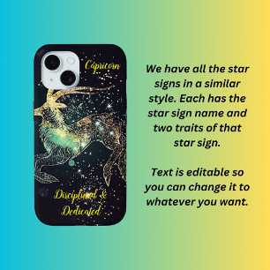 Capricorn star sign iPhone 15 case