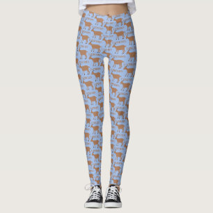 Capricorn Star Sign Goat Patterned Leggings