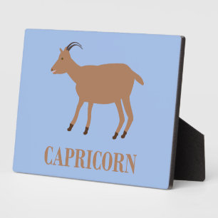 Capricorn Star Sign Goat Plaque
