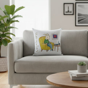 Capricorn star sign Sea Goat zodiac star Throw Pillow