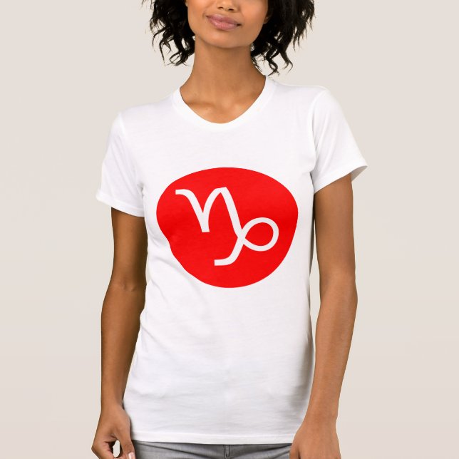 Capricorn Symbol - Customized T-Shirt (Front)