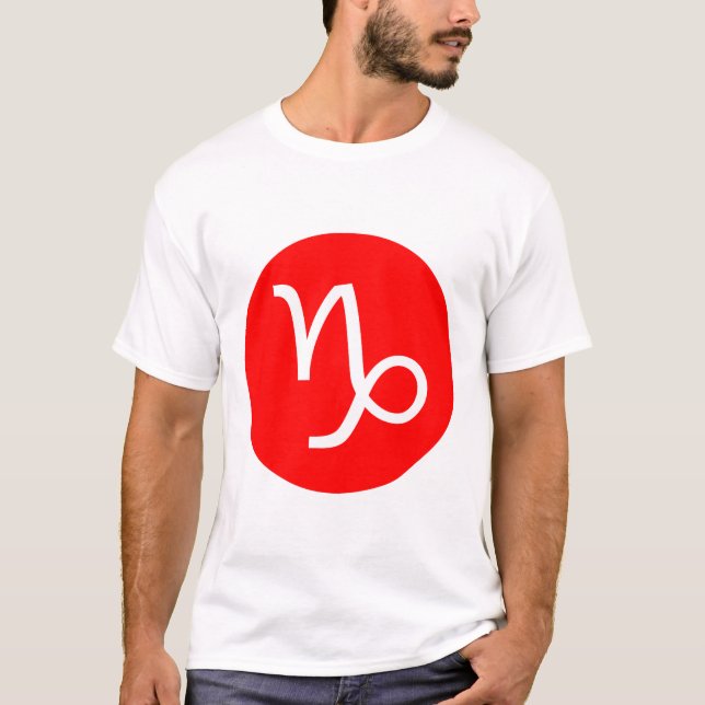 Capricorn Symbol - Customized T-Shirt (Front)