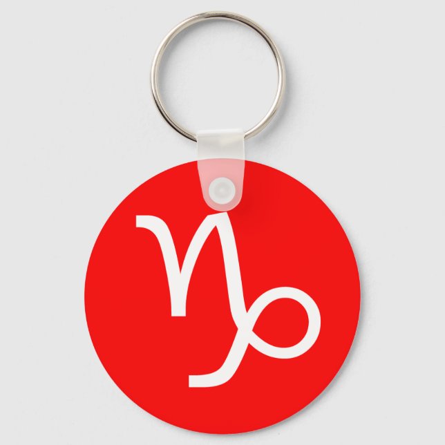Capricorn Symbol Keychain (Front)