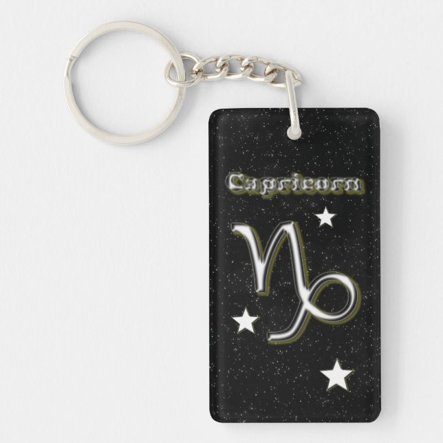 Capricorn symbol keychain (Front)