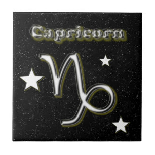Capricorn symbol tile