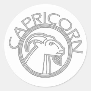 Capricorn the Goat Classic Round Sticker