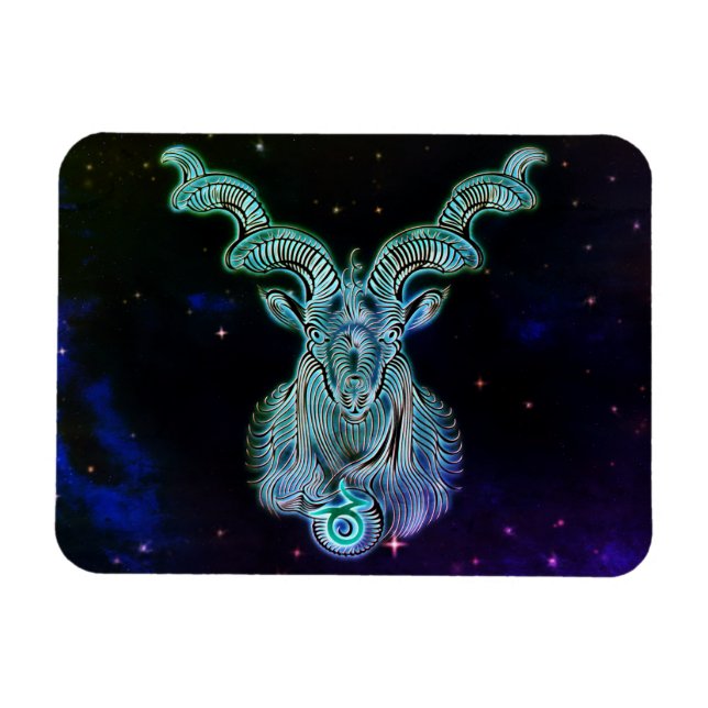 capricorn the goat zodiac magnet (Horizontal)