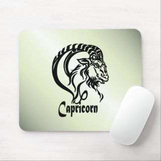 Capricorn the Sea Goat Zodiac Green Mouse Pad