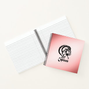 Capricorn the Sea Goat Zodiac Notebook
