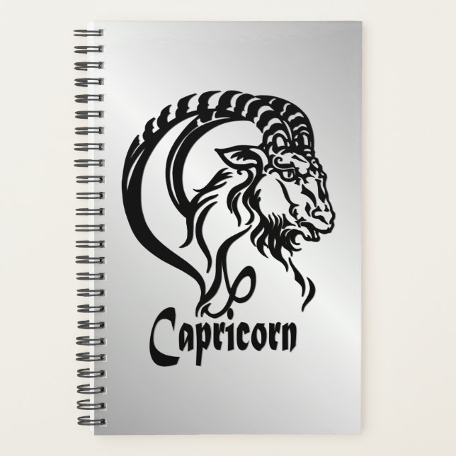 Capricorn the Sea Goat Zodiac Planner (Front)