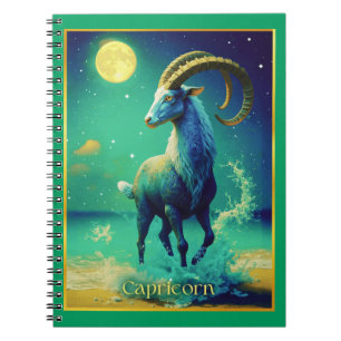 Capricorn the Sea Goat Zodiac Sign Notebook