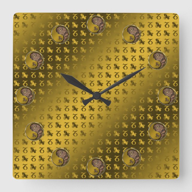 Capricorn the Seagoat Square Wall Clock (Front)