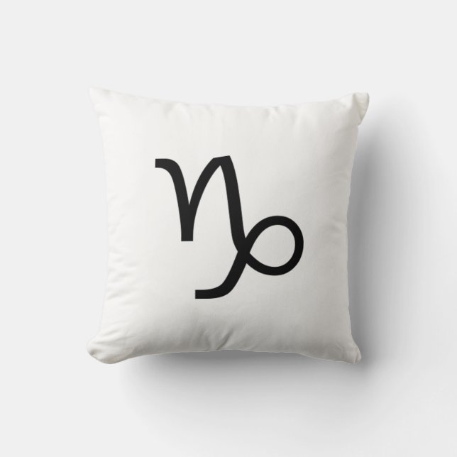 Capricorn Throw Pillow (Front)