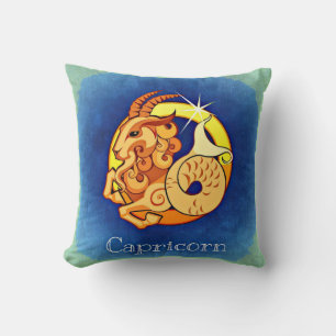 Capricorn throw pillow