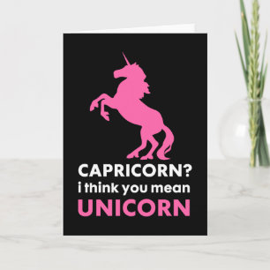 Capricorn Unicorn Greeting Card