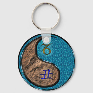 Capricorn & Water Ox Keychain