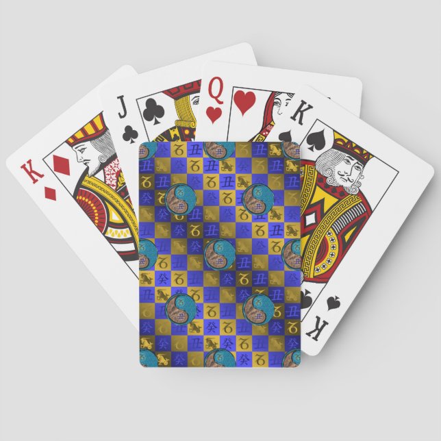 Capricorn & Water Ox Playing Cards (Back)