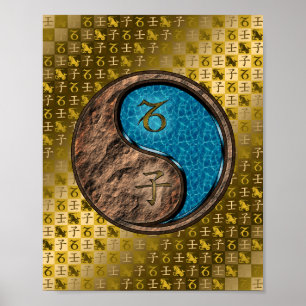 Capricorn & Water Rat Poster