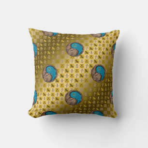 Capricorn & Water Rat Throw Pillow